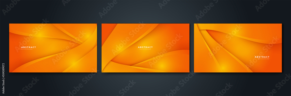 Abstract shapes on white and orange background Abstract shapes on white and orange background