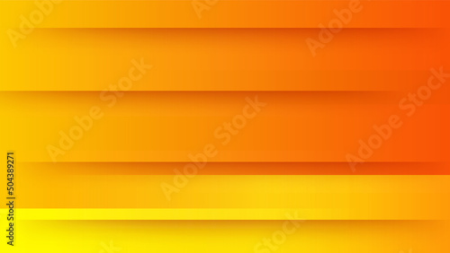 Abstract modern orange yellow white banner background gradient color. Yellow and orange gradient with circle halftone pattern curve wave decoration.