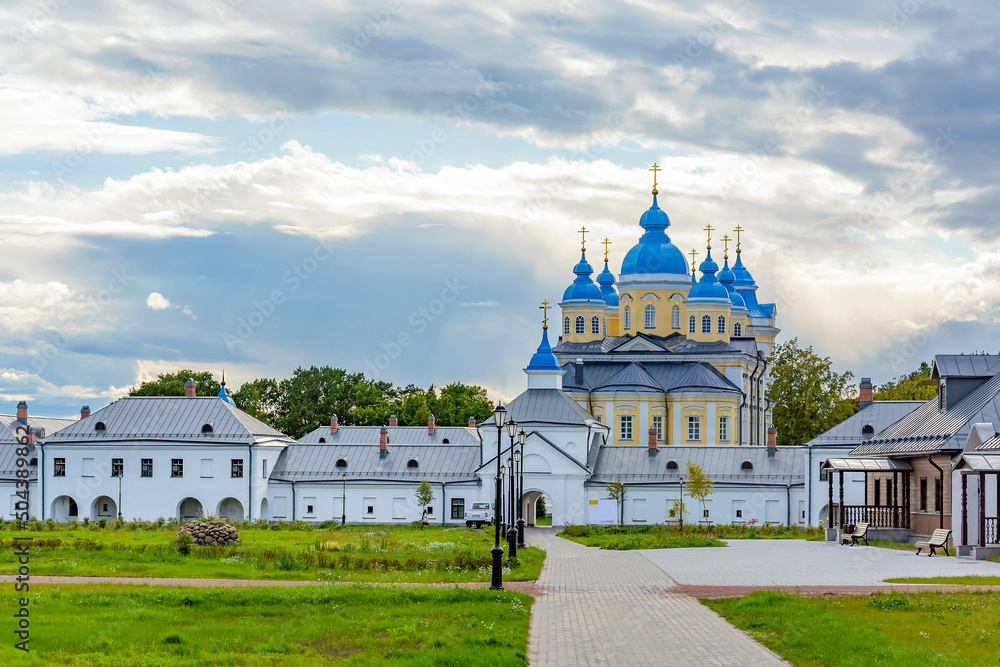 Konevets Island, view of the Orthodox Nativity-Bogoroditsky Monastery