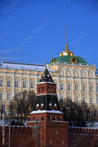 Moscow Kremlin architecture. 