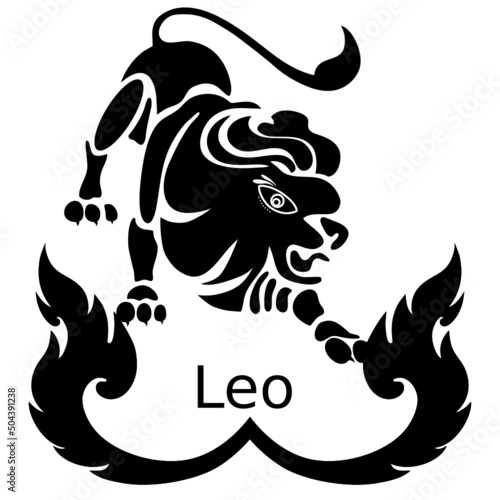 Leo Zodiac Sign. Leo horoscope, Leo horoscope. 12 zodiac signs, each horoscope, 12 zodiac horoscopes represented by animals. Scorpion man in line back.