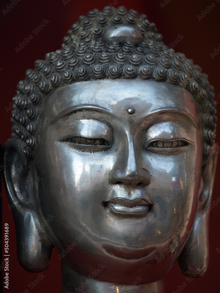 Buddha silver head