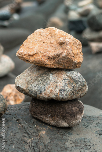 Pile of rocks in Santinho Beach, Florianópolis