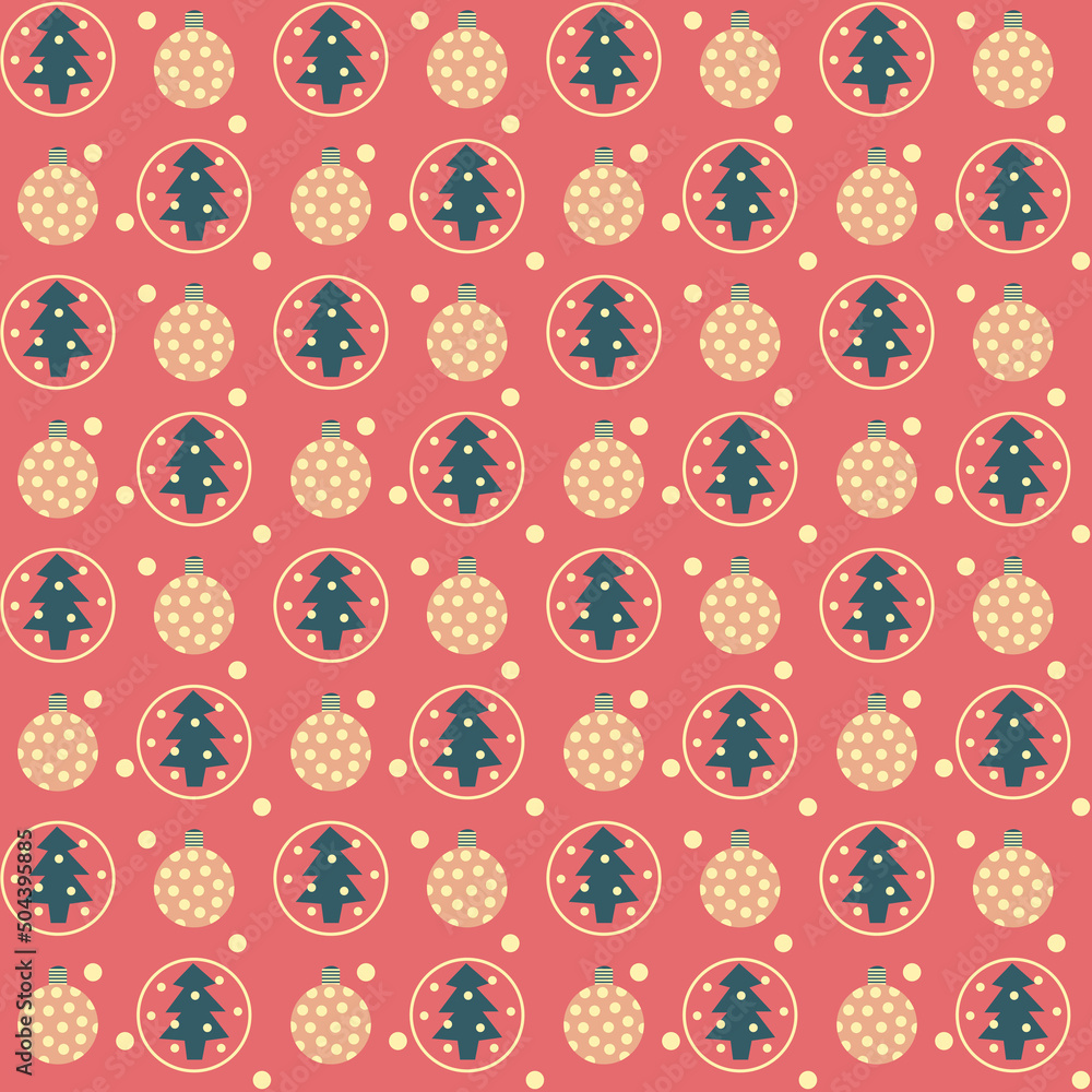 Christmas Holiday Vector Seamless Retro Pattern Background Tree Garden Nature Ornament Snowflakes Light Bulb Christmas Holiday Vector Seamless Retro Pattern Background Tree Garden Nature Ornament Snowflakes Light Bulb