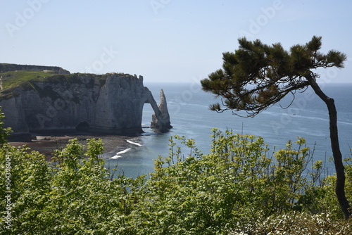 Etretat, view from above, Normandy, France
