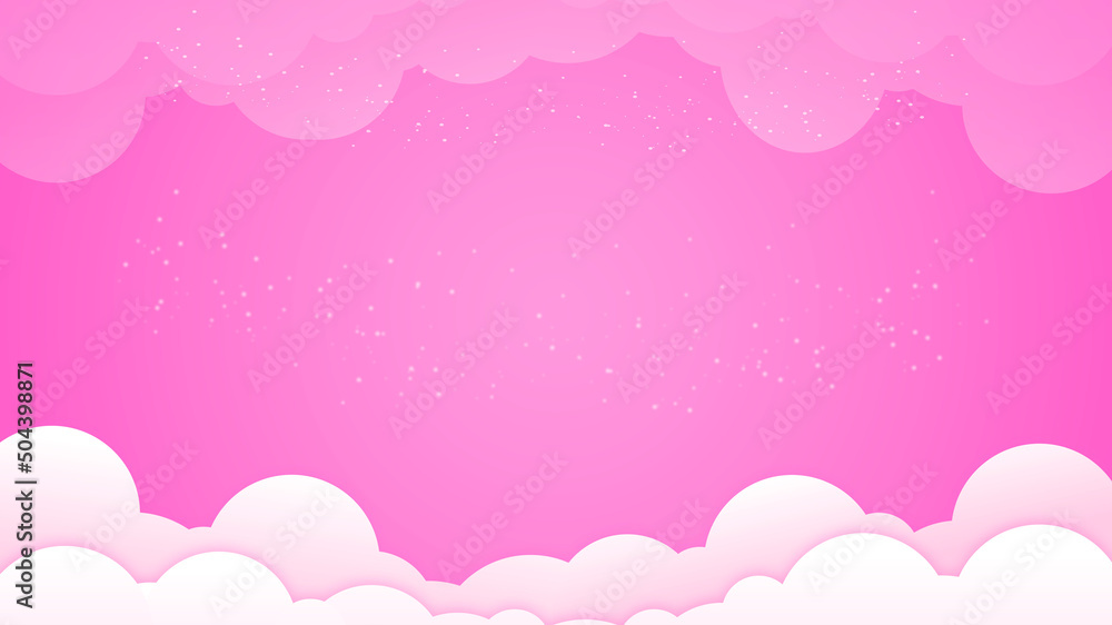 Beautiful pink background for girls or kids categories
