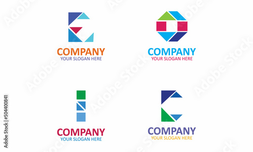 Creative Set Of Business Letter Logo Design