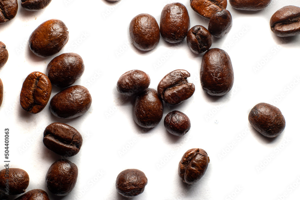 roasted coffee bean isolated on white background roasted coffee bean isolated on white background