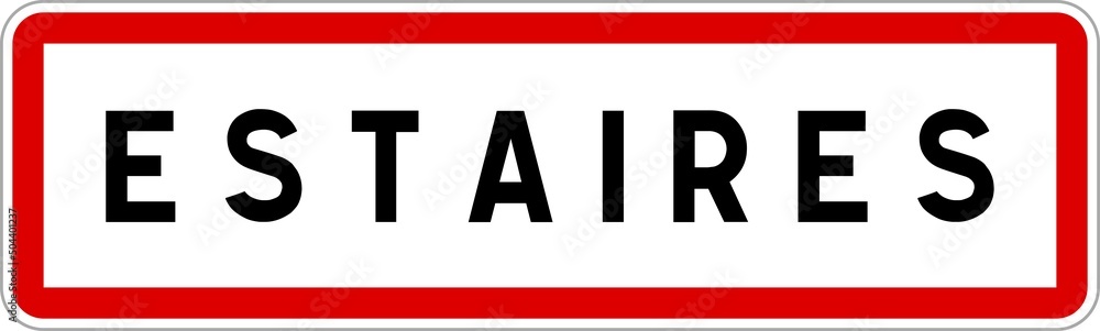 Panneau entrée ville agglomération Estaires / Town entrance sign Estaires Panneau entrée ville agglomération Estaires / Town entrance sign Estaires