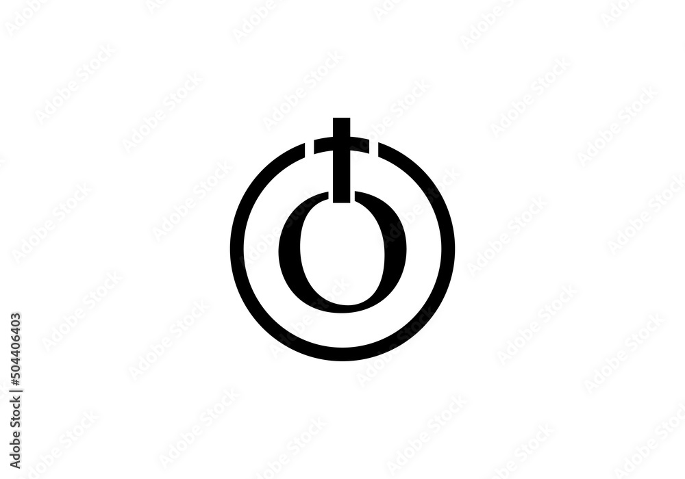 Religion church logo and symbol design vector with the letter O Religion church logo and symbol design vector with the letter O