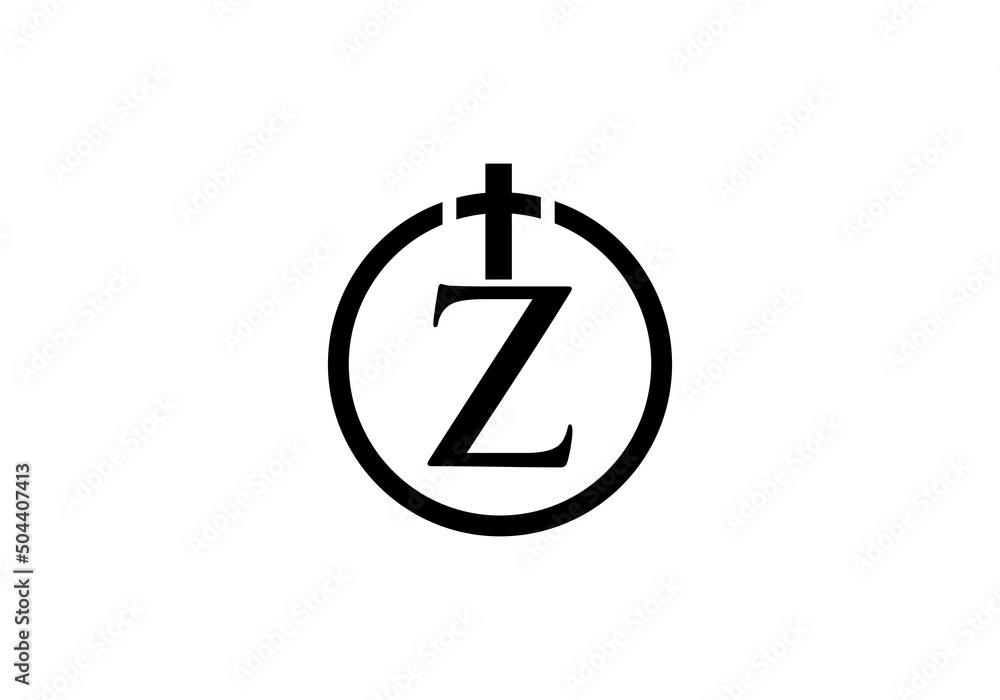Religion church logo and symbol design vector with the letter Z Religion church logo and symbol design vector with the letter Z