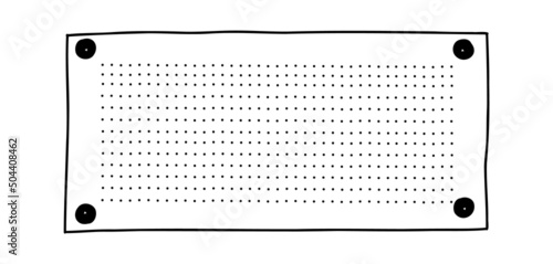 Bullet journal doodle icons. Hand drawn labels and borders for dairy