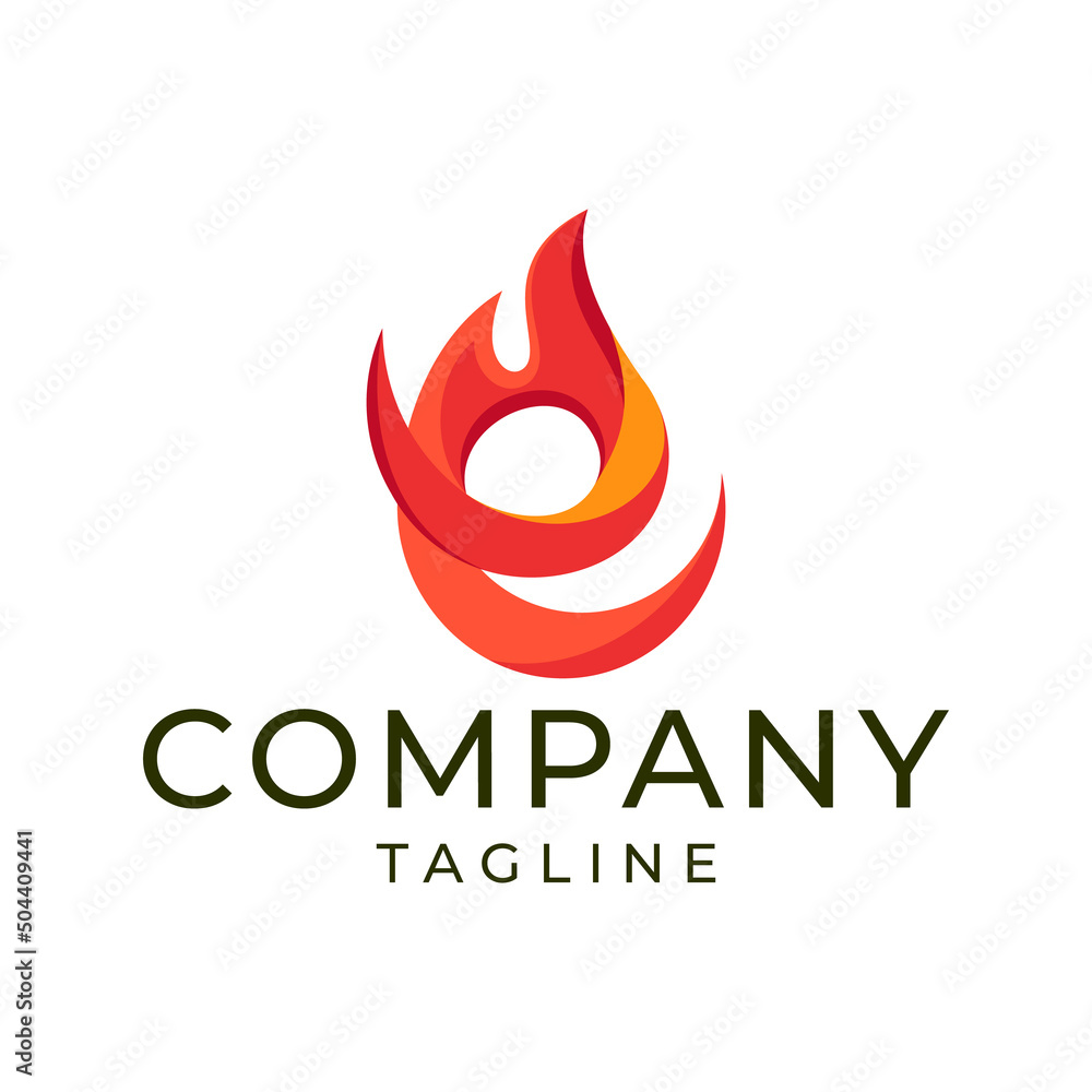 Letter e fire logo design icon vector illustration Letter e fire logo design icon vector illustration