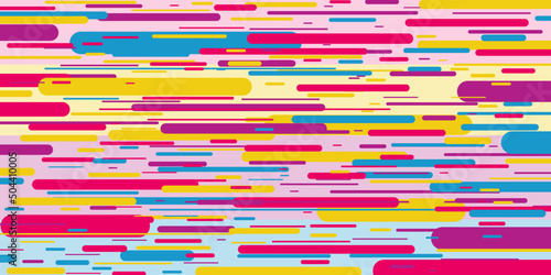 Geometric abstract lined background. Colorful stripes pattern. Trendy funky violet, purple, blue and yellow colors. Multicolor lined pattern, hipster wallpaper