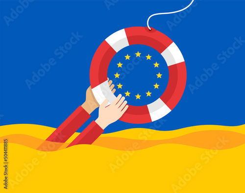 EU support of Ukraine due to war conflict