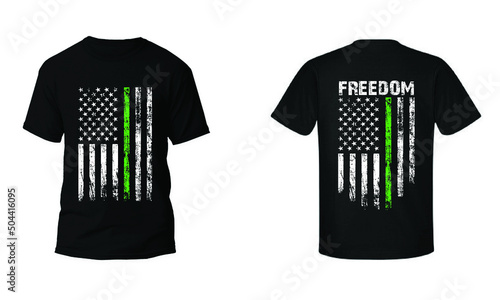 Thin Green Line Flag Design