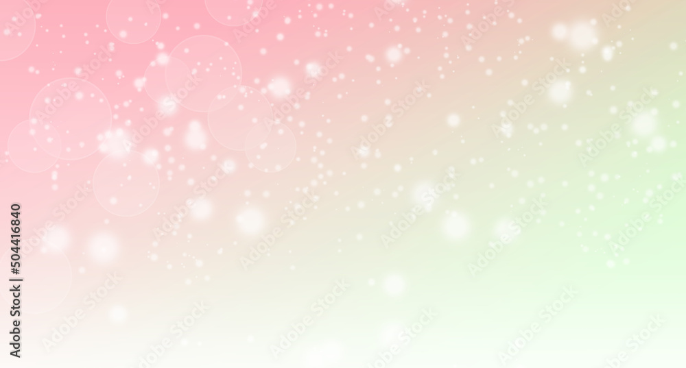 Abstract Light Bokeh on Pink and Yellow Gradient Background. Defocused, Celebration, Snowfall Christmas Holiday Backdrop.
Abstract Light Bokeh on Pink and Yellow Gradient Background. Defocused, Celebration, Snowfall Christmas Holiday Backdrop.
