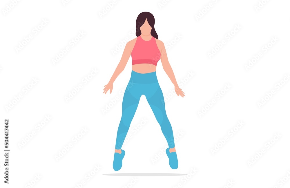 woman in pink bra flat vector art illustration woman in pink bra flat vector art illustration