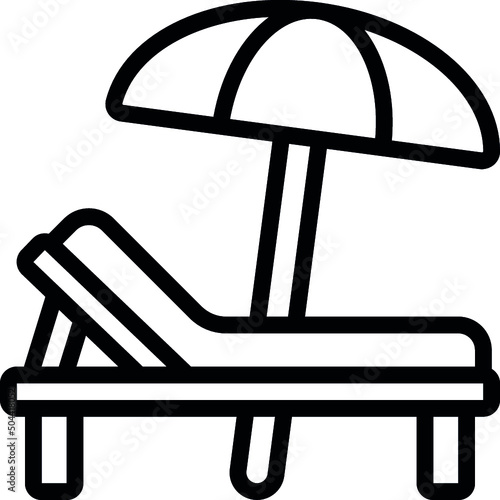 Sun Lounger Icon