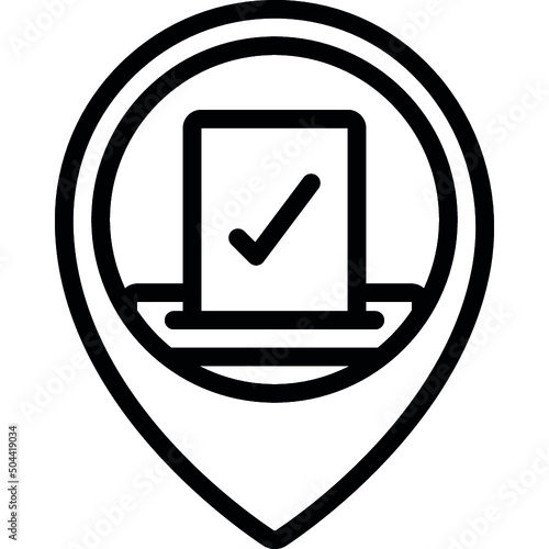 Polling Station Location Icon photo