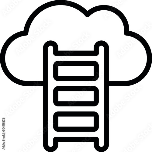 Ladder Climbing Icon