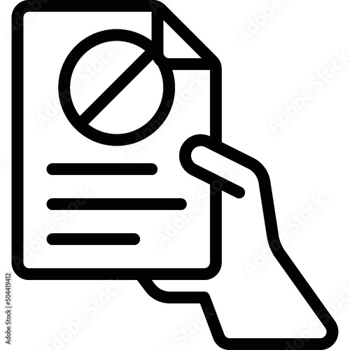 Hand In Resignation Icon