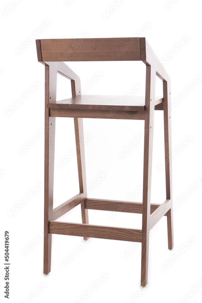 wooden bar chair on white background isolated wooden bar chair on white background isolated