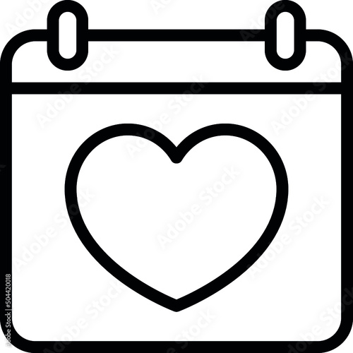 Love Date Calendar Icon