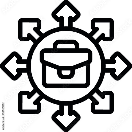 Outsourcing Work Icon