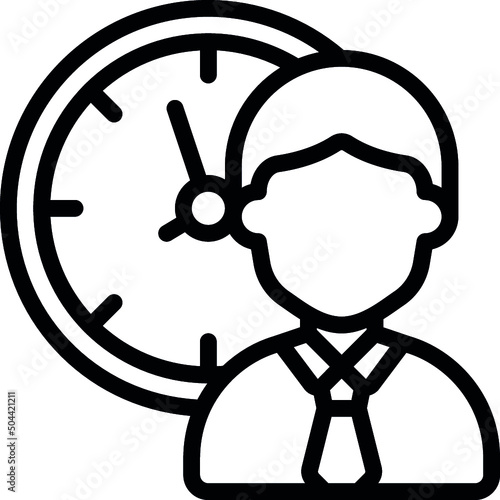 Long Working Hours Icon