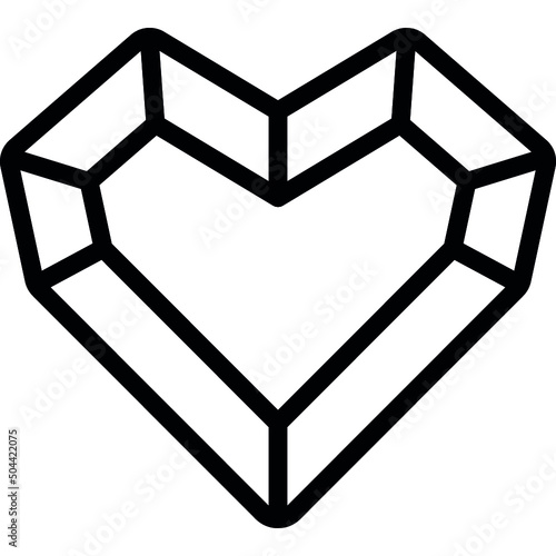 Heart Shaped Gem Icon