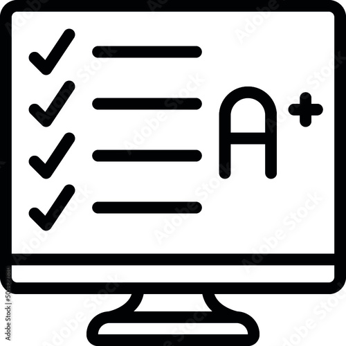 Computer Graded Test Icon