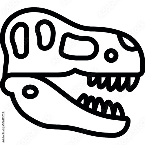 T Rex Skull Icon