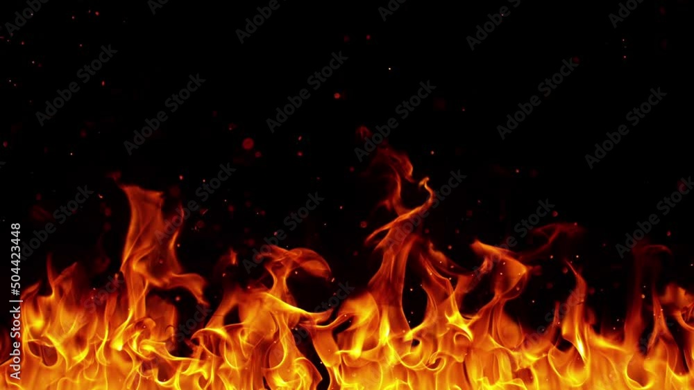 Super slow motion of fire blast isolated on black background. Filmed on high-speed cinema camera, 1000fps. Super slow motion of fire blast isolated on black background. Filmed on high-speed cinema camera, 1000fps.