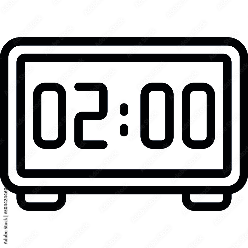 Digital Alarm Clock Icon Digital Alarm Clock Icon
