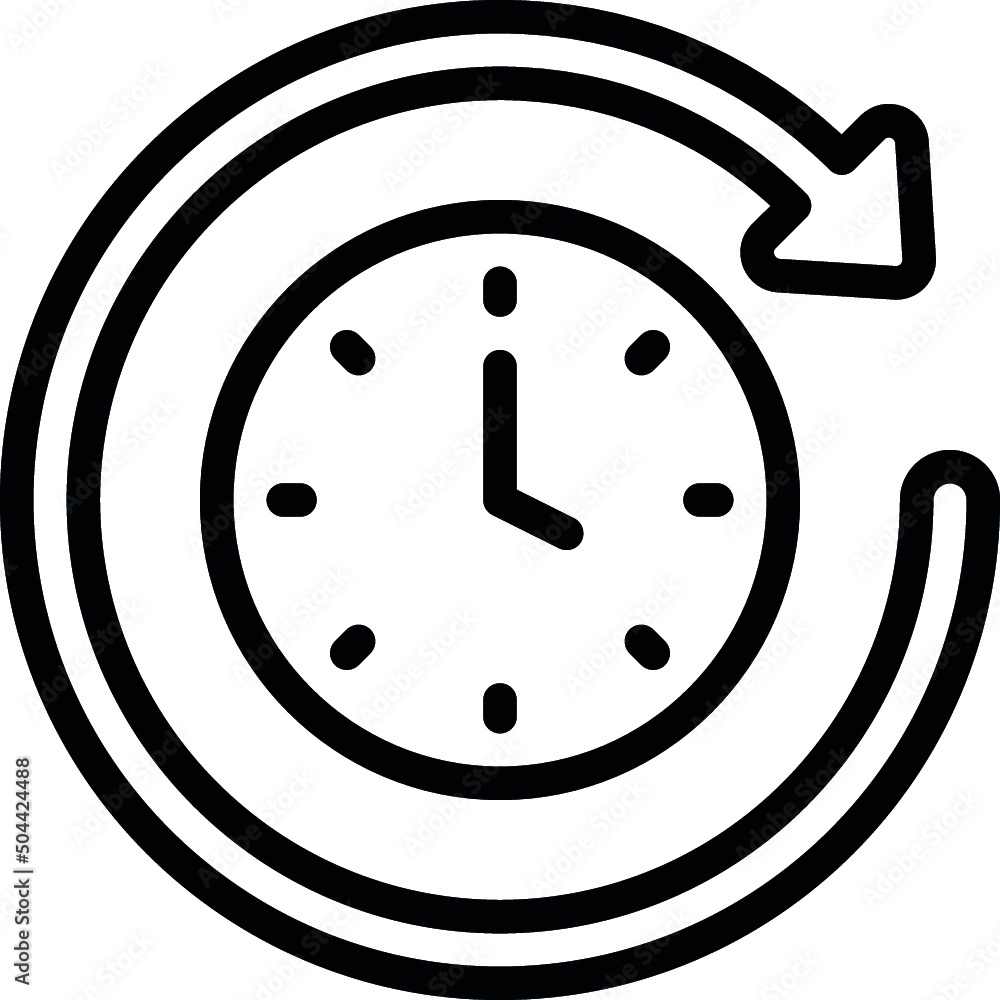 Round The Clock Icon Round The Clock Icon