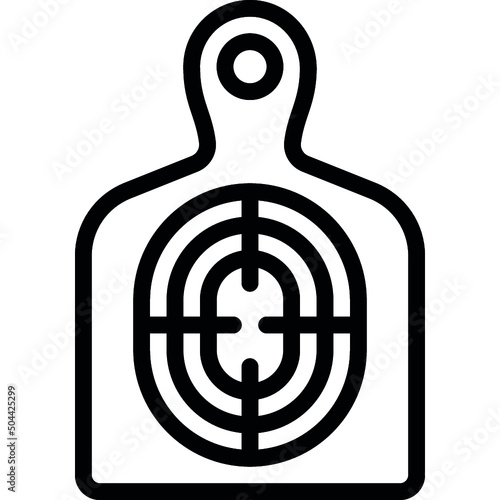 Gun Range Target Icon