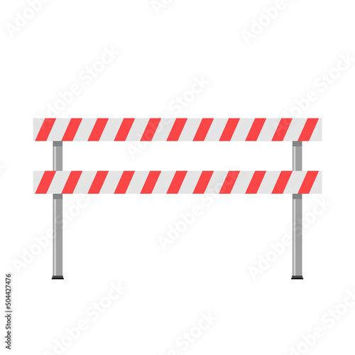 Fence construction icon. Fence vector. Road barriers, Under construction vector isolated on white background.