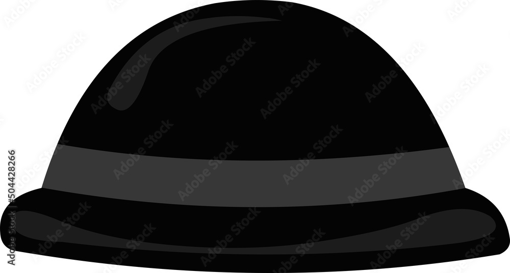 Vector illustration of classic English gentleman hat Vector illustration of classic English gentleman hat