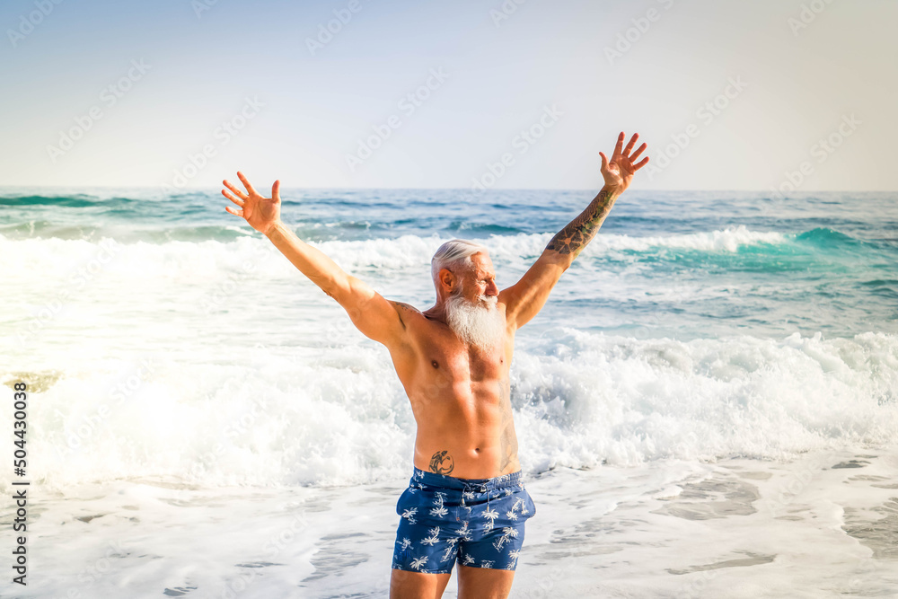 Elderly healthy people lifestyle and sport concept Elderly healthy people lifestyle and sport concept