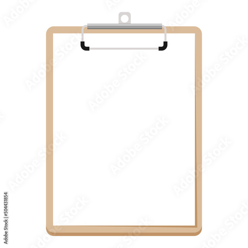 Clipboard border vector. Paper clipboard border vector. free space for text.