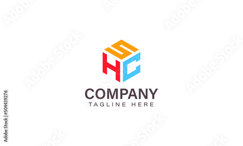 Letter SHC Logo, Three Letter Logo, Alphabet S H C Hexagon Shape Vector Icon Template