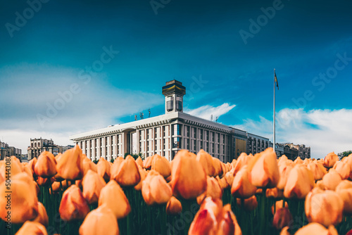 Independence Square, central squere of Ukraine, Kyiv, Ukraine, 8-05-2021 photo