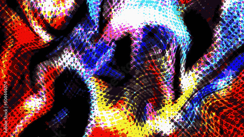 Creepy shiny unusual vector background with dots