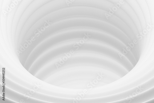 Architectural abstract background of public housing. The concept of a futuristic building with rounded walls for a real estate agency, developer, architectural bureau. 3d rendering