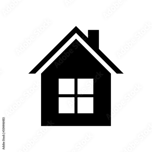 Christmas House icon Vector simple flat symbol