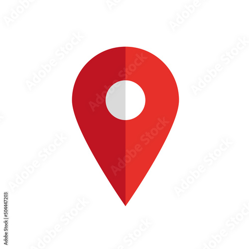 Placeholder flat symbol or location vector icon