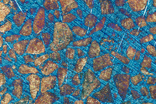 Abstract futuristic or science fiction illustration with colored meteorites