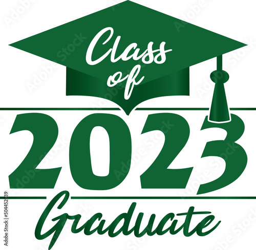 Class of 2023 Graduate Green Graphic