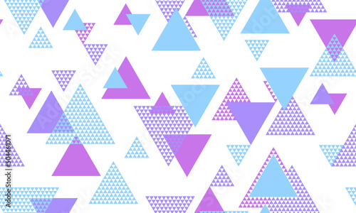 Triangle shapes seamless pattern vector design.